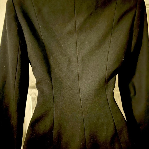 Laura Madrigano vintage fitted black equestrian style blazer size 2 - Picture 3 of 4